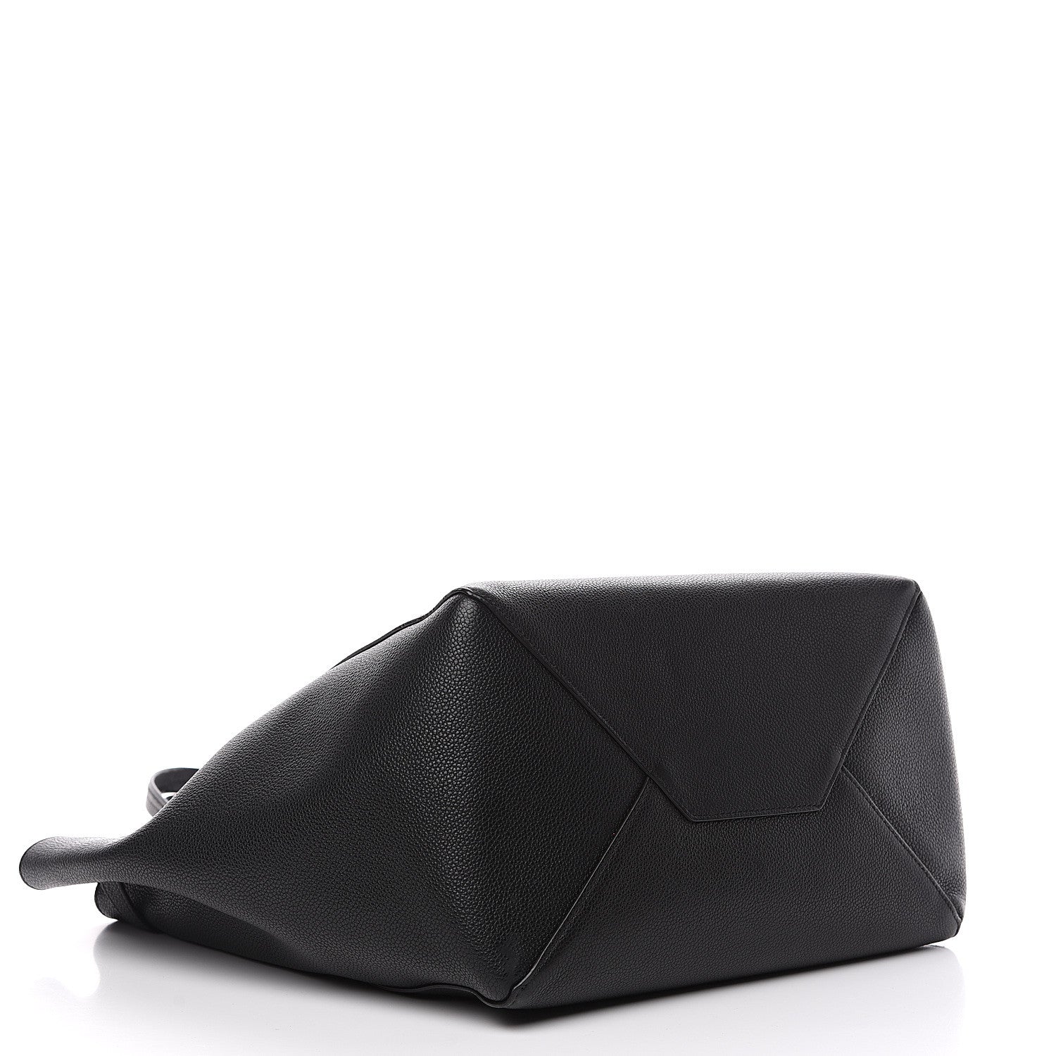 Celine Soft Grained Calfskin Small Belt Cabas Phantom Black 3 of 11