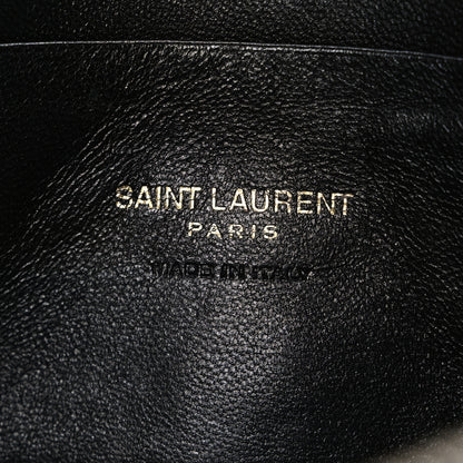 Saint Laurent Grain De Poudre Matelasse Monogram Mini Lou Camera Bag Black 5 of 10