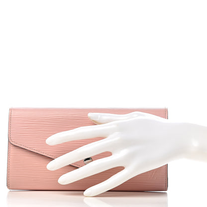 Louis Vuitton Epi Sarah Wallet NM Rose Ballerine 2 of 7