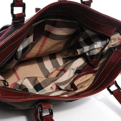 Burberry Canvas Mega Check Tote 5 of 9