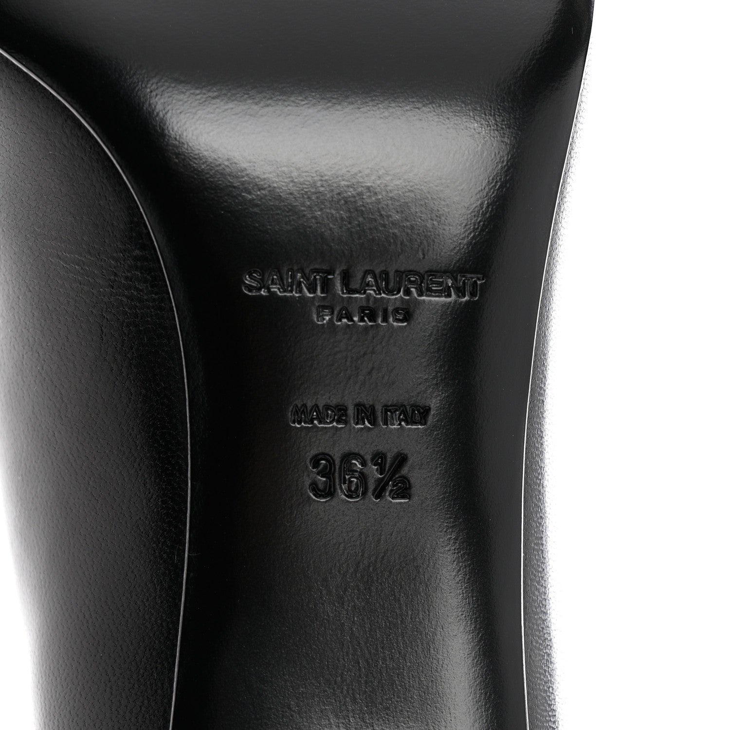 Saint Laurent Calfskin Anja 85 Pumps 36.5 Black 8 of 9