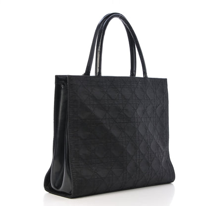 Christian Dior Nylon Cannage Tote Black 3 of 9