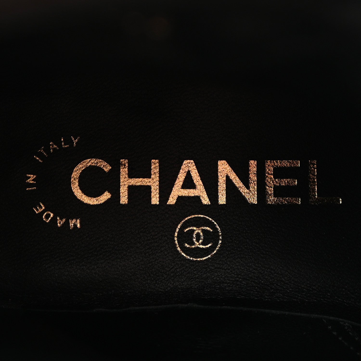 Chanel Shiny Calfskin Lace Up Combat Boots 38 Black 7 of 16