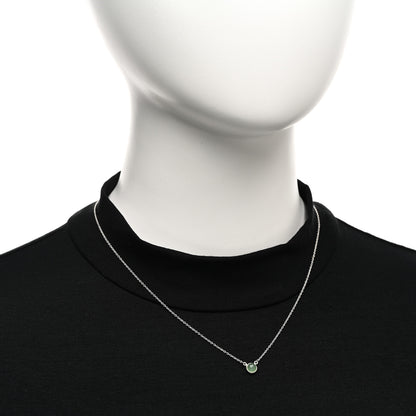 Tiffany Sterling Silver Aventurine Elsa Peretti Color by the Yard Pendant Necklace 2 of 5