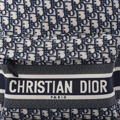 Christian Dior Oblique Diortravel Backpack Blue 10 of 10