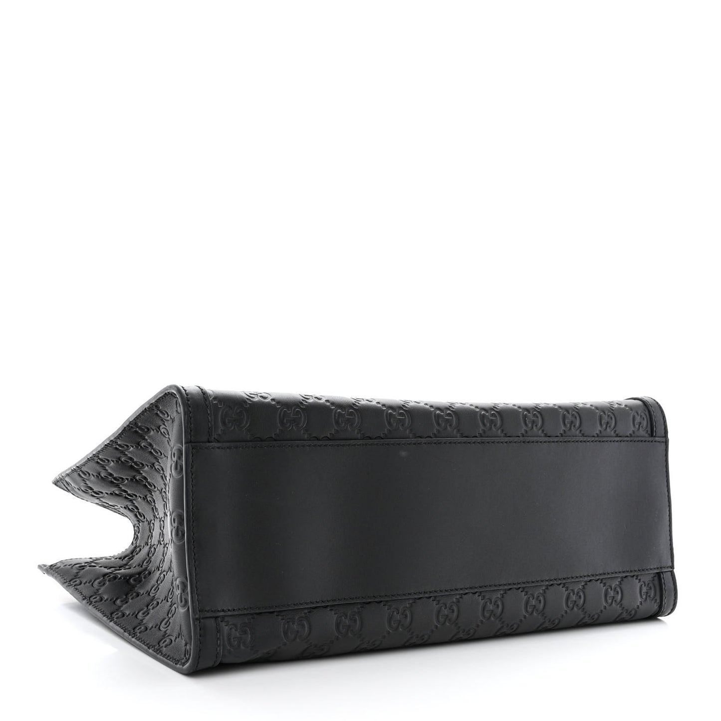 Guccissima Medium Padlock Tote Black