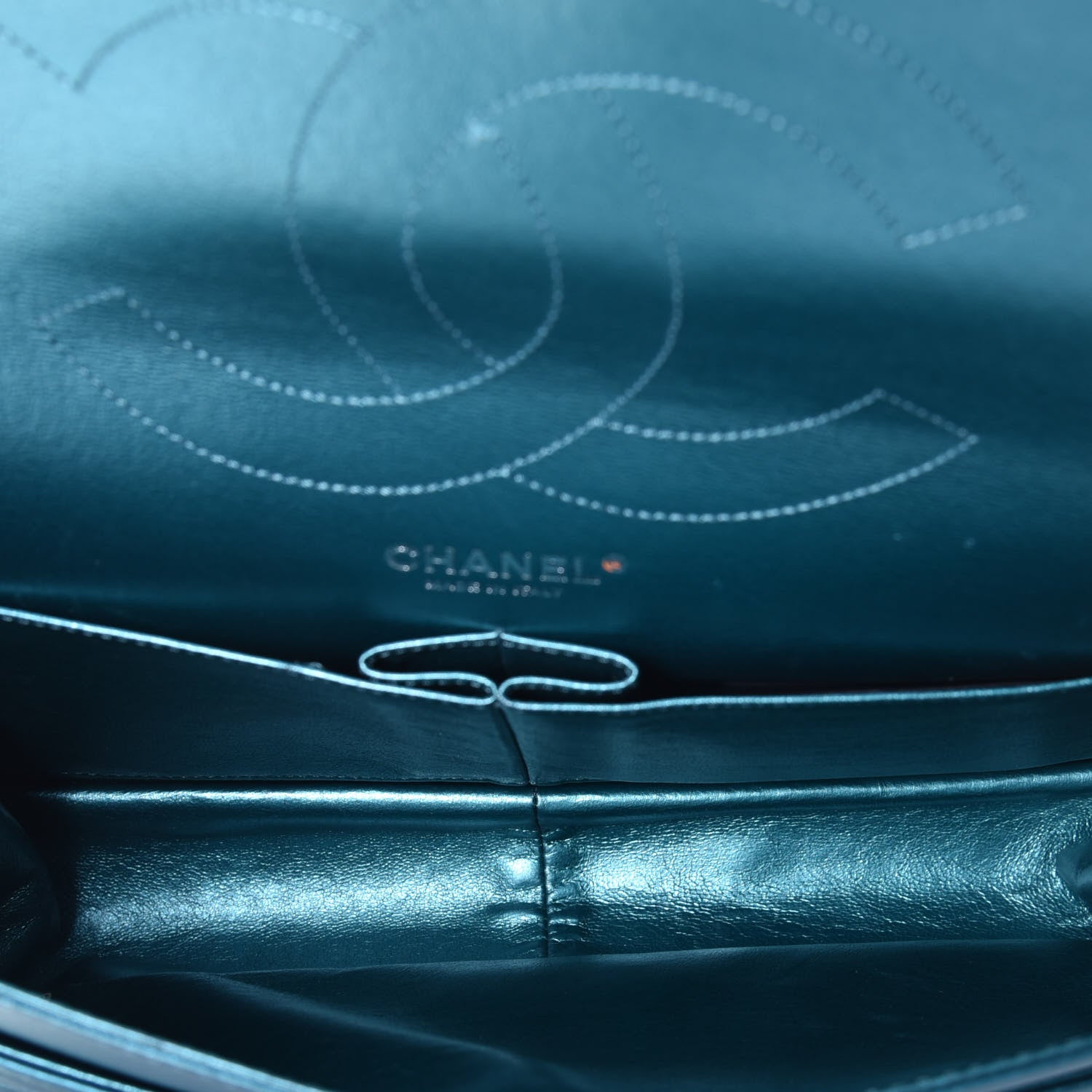 Chanel Metallic Calfskin Quilted 2.55 Reissue 227 Flap Turquoise 5 of 10