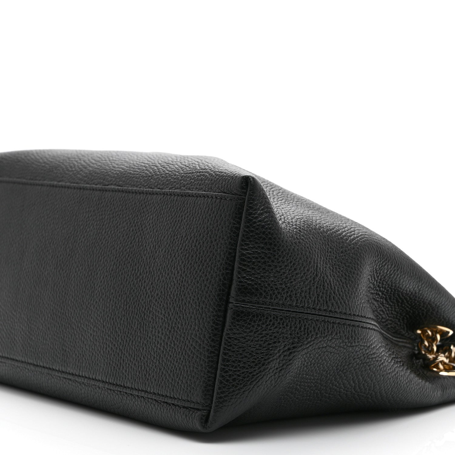 Gucci Pebbled Calfskin Medium Soho Chain Shoulder Bag Black 11 of 11