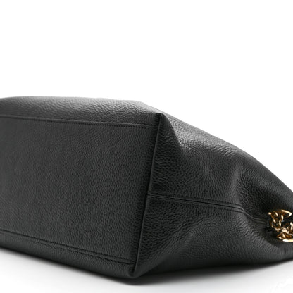 Gucci Pebbled Calfskin Medium Soho Chain Shoulder Bag Black 11 of 11