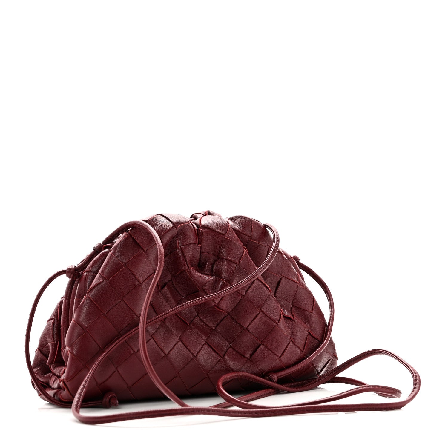 Bottega Veneta Nappa Intrecciato The Mini Pouch Bordeaux 3 of 9