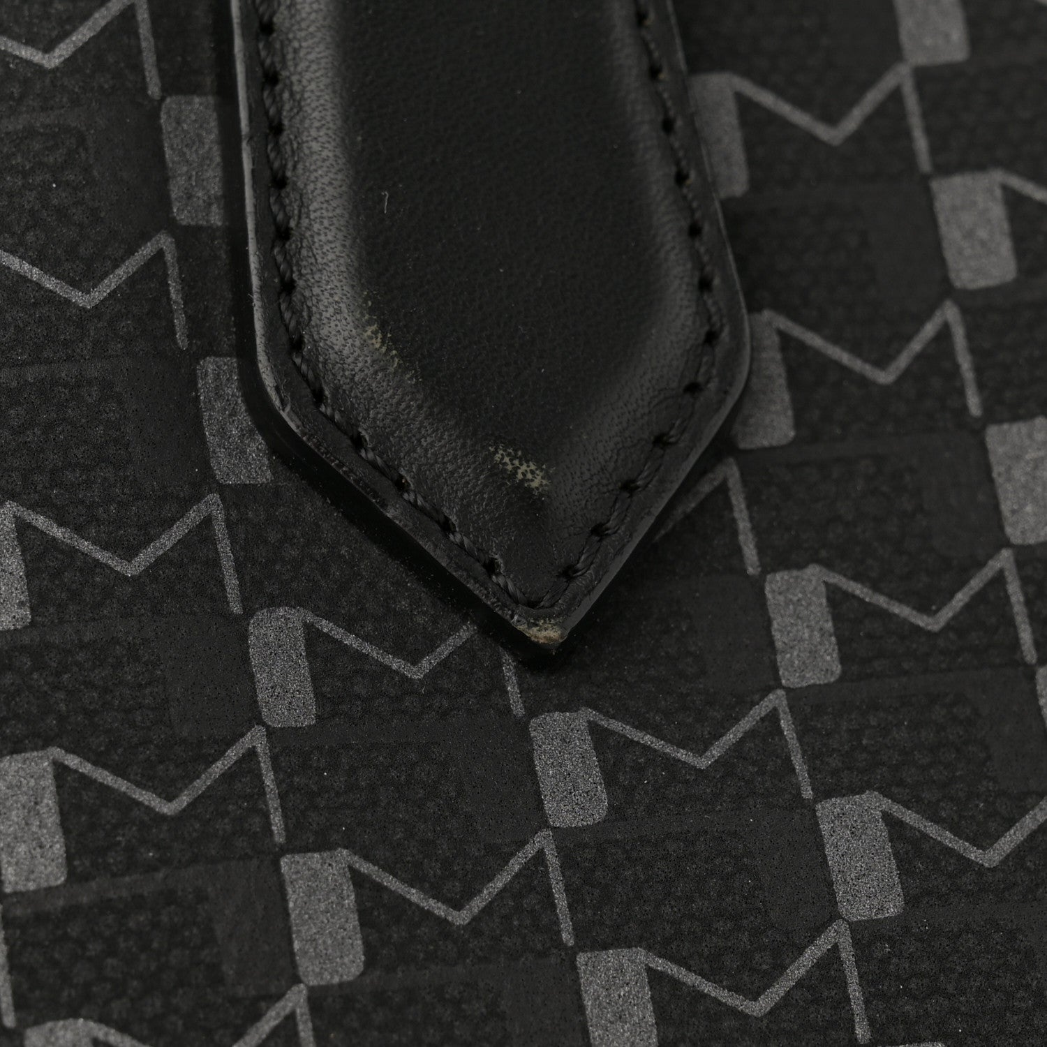 Moynat Calfskin Canvas 1920 M Monogram MM Tote Black 13 of 14