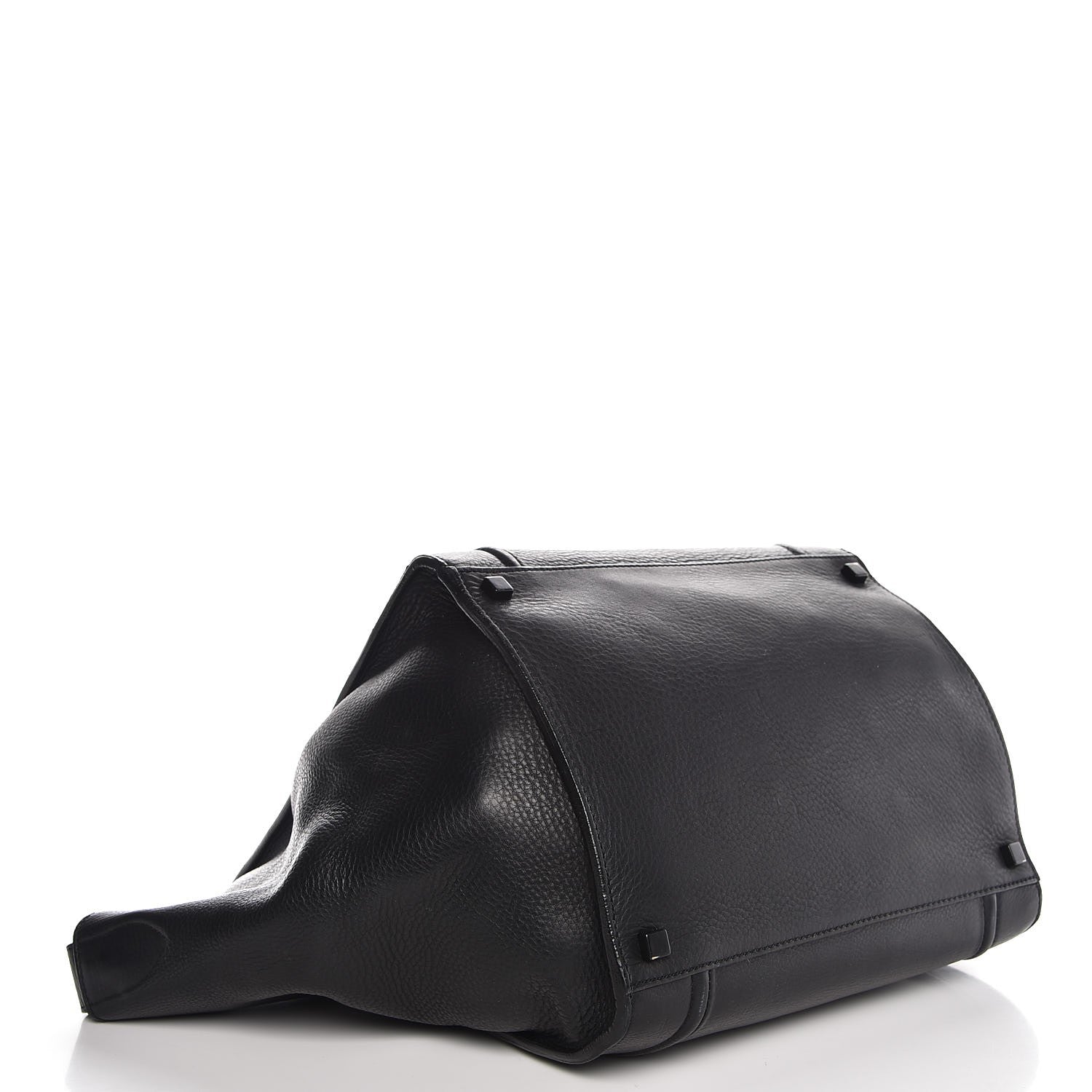 Celine Supple Calfskin Medium Phantom Luggage Black 4 of 13