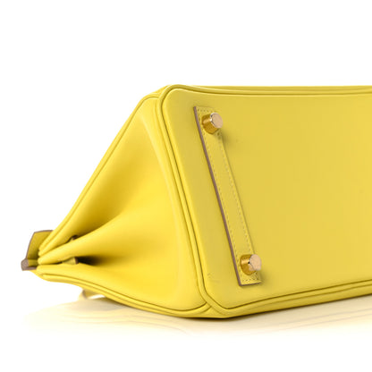 Hermes Swift Birkin 25 Lime 7 of 30