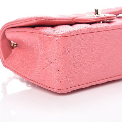 Chanel Iridescent Caviar Quilted Mini Rectangular Flap Pink 8 of 10