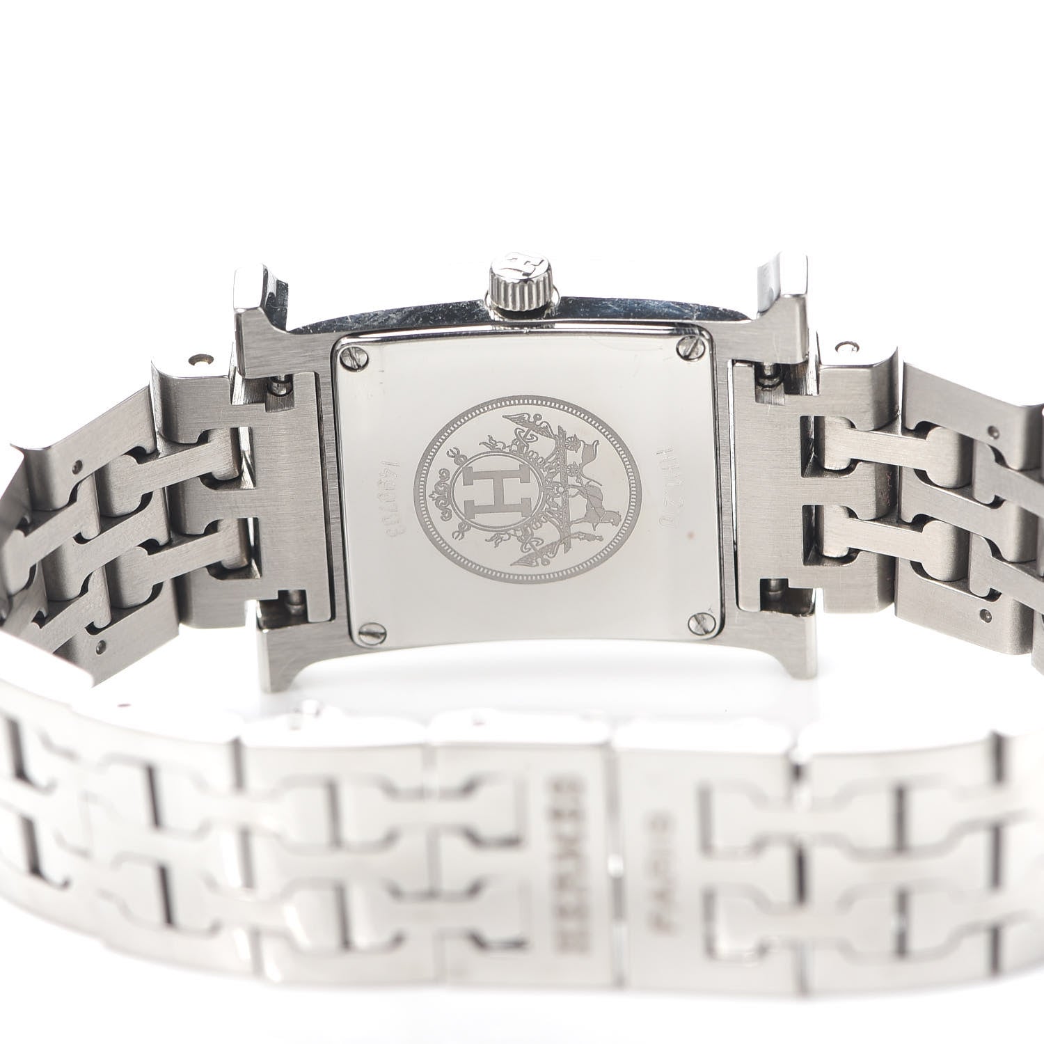 Hermes Stainless Steel 21mm Heure H Hour Quartz Watch Black 4 of 6