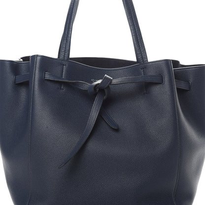 Celine Soft Grained Calfskin Small Belt Cabas Phantom Dark Blue 8 of 11