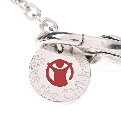 Bulgari Sterling Silver Ceramic Save The Children Pendant Necklace 6 of 9