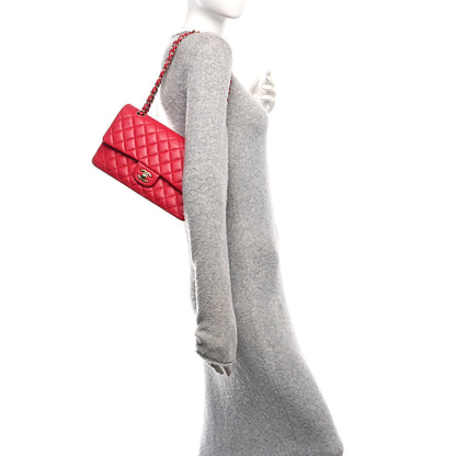 Chanel Lambskin Quilted Medium Double Flap Pink 2 of 11