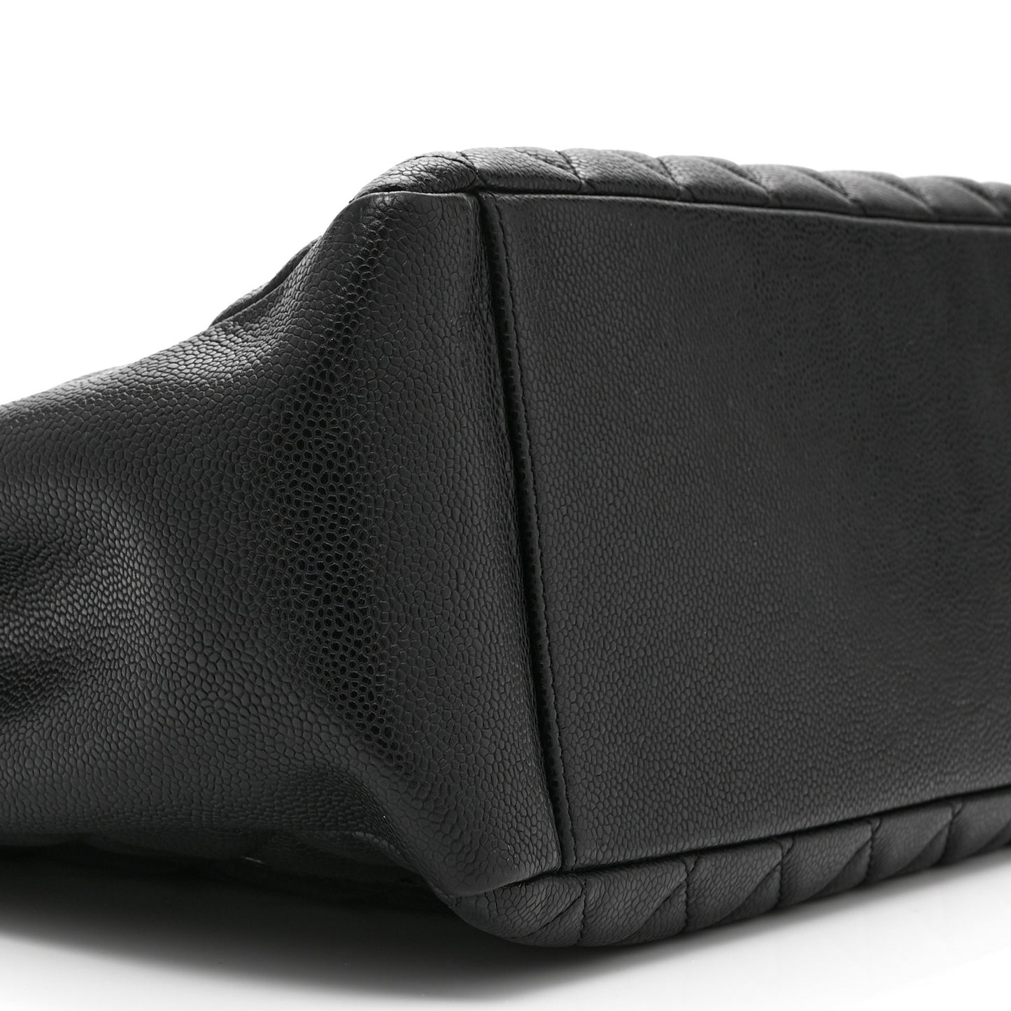 Caviar Quilted Grand Shopping Tote GST Black