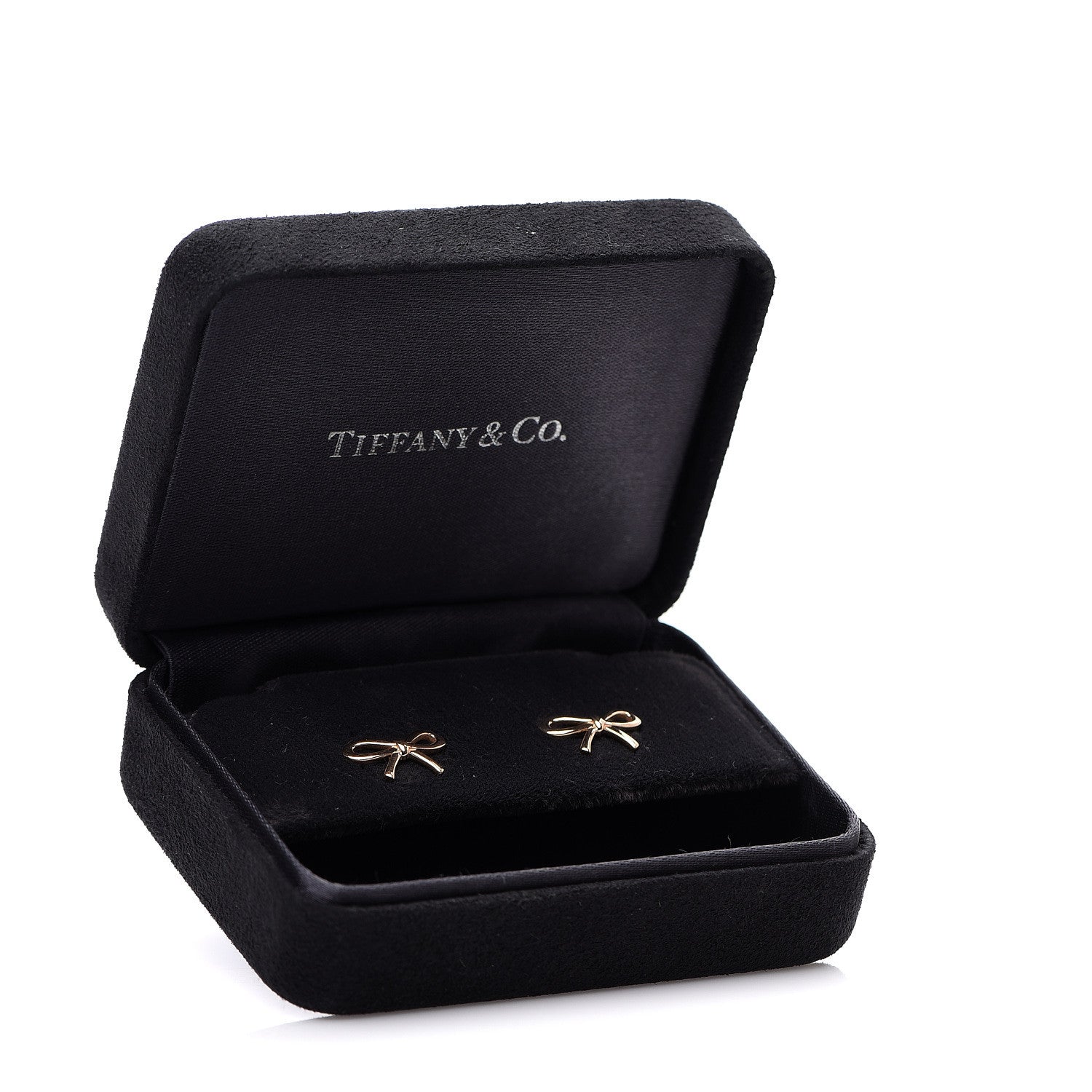 Tiffany 18K Rose Gold Bow Earrings 4 of 4