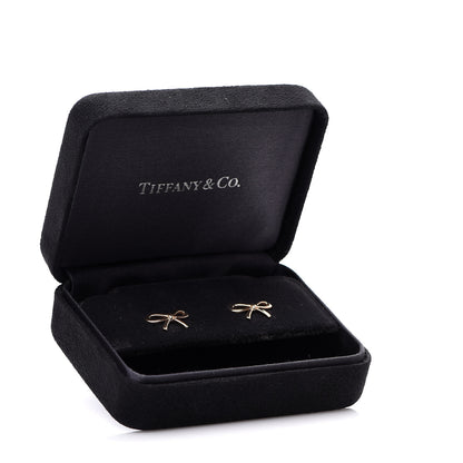 Tiffany 18K Rose Gold Bow Earrings 4 of 4