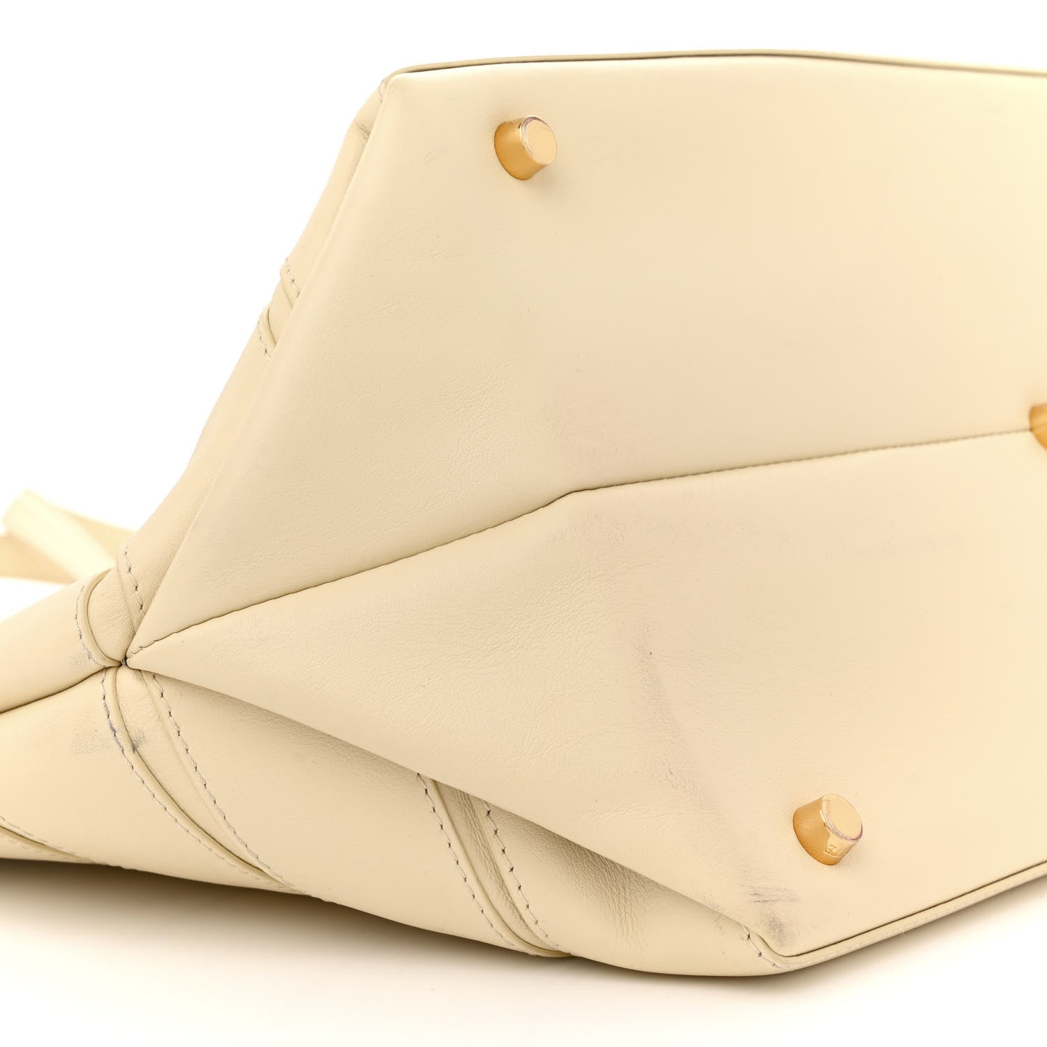 Khaite Calfskin Banded Florence Tote Cream 9 of 19
