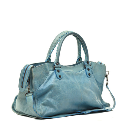 Balenciaga Agneau Classic Hardware Part Time Sky Blue 3 of 9