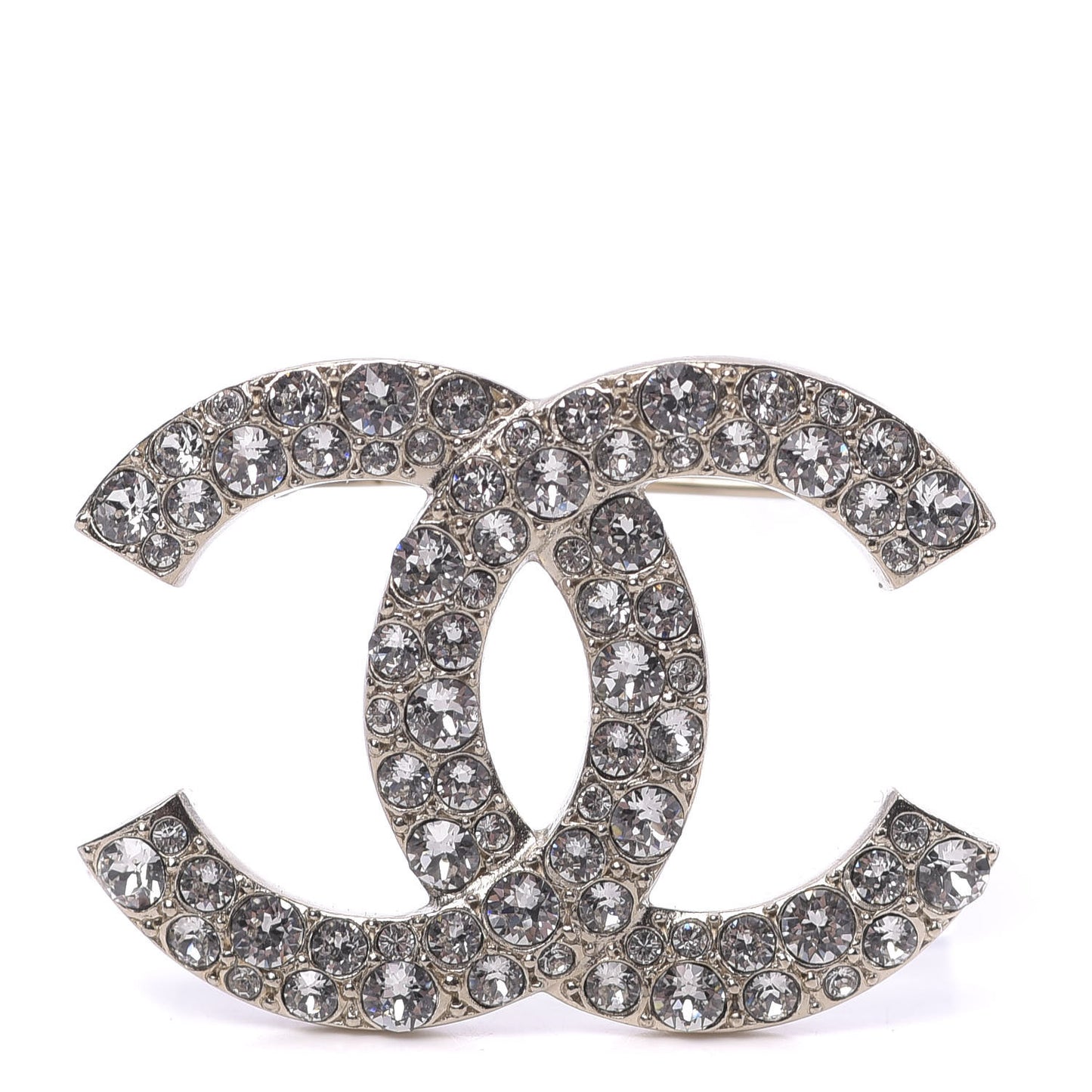 Crystal Palais Garnier CC Brooch Gold