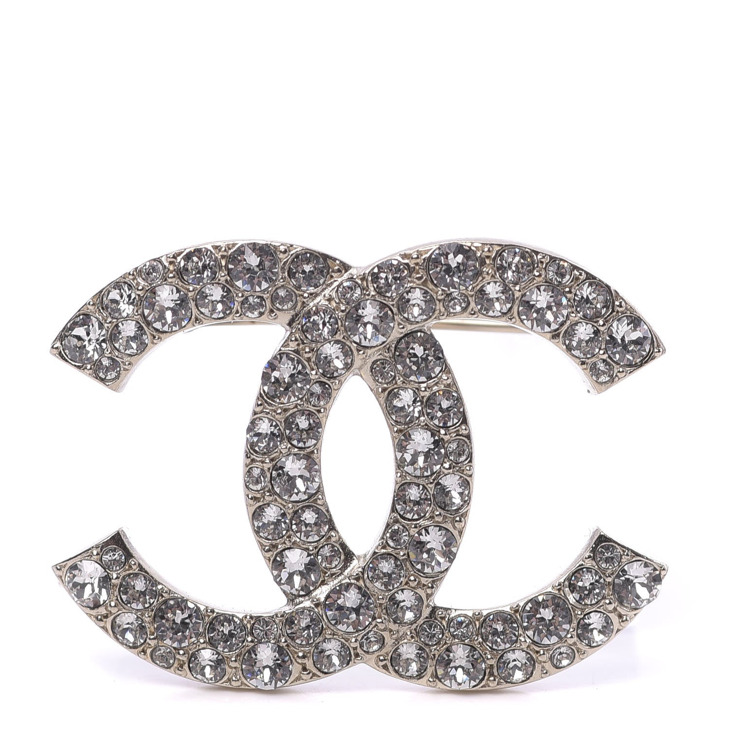 Chanel Crystal Palais Garnier CC Brooch Gold 1 of 5