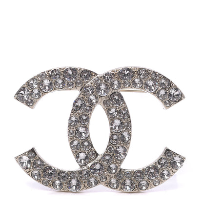 Chanel Crystal Palais Garnier CC Brooch Gold 1 of 5
