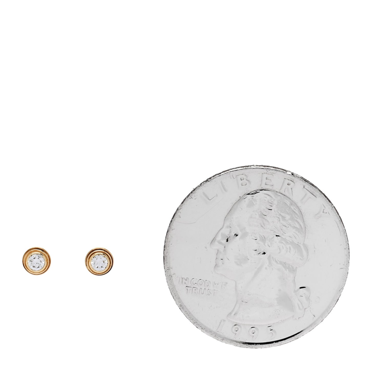 18K Yellow Gold Diamond XS D'Amour Earrings