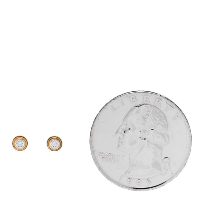 Cartier 18K Yellow Gold Diamond XS D'Amour Earrings 2 of 5