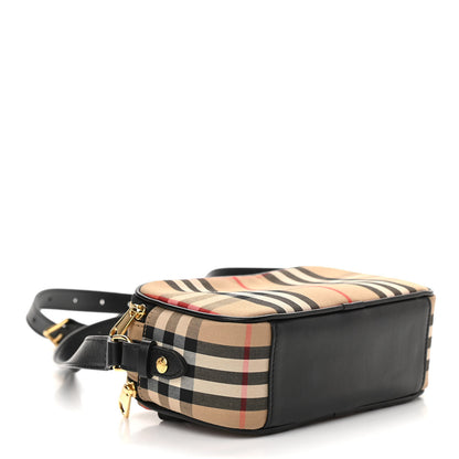 Burberry Calfskin Vintage Check Micro Camera Bag Archive Beige 3 of 8