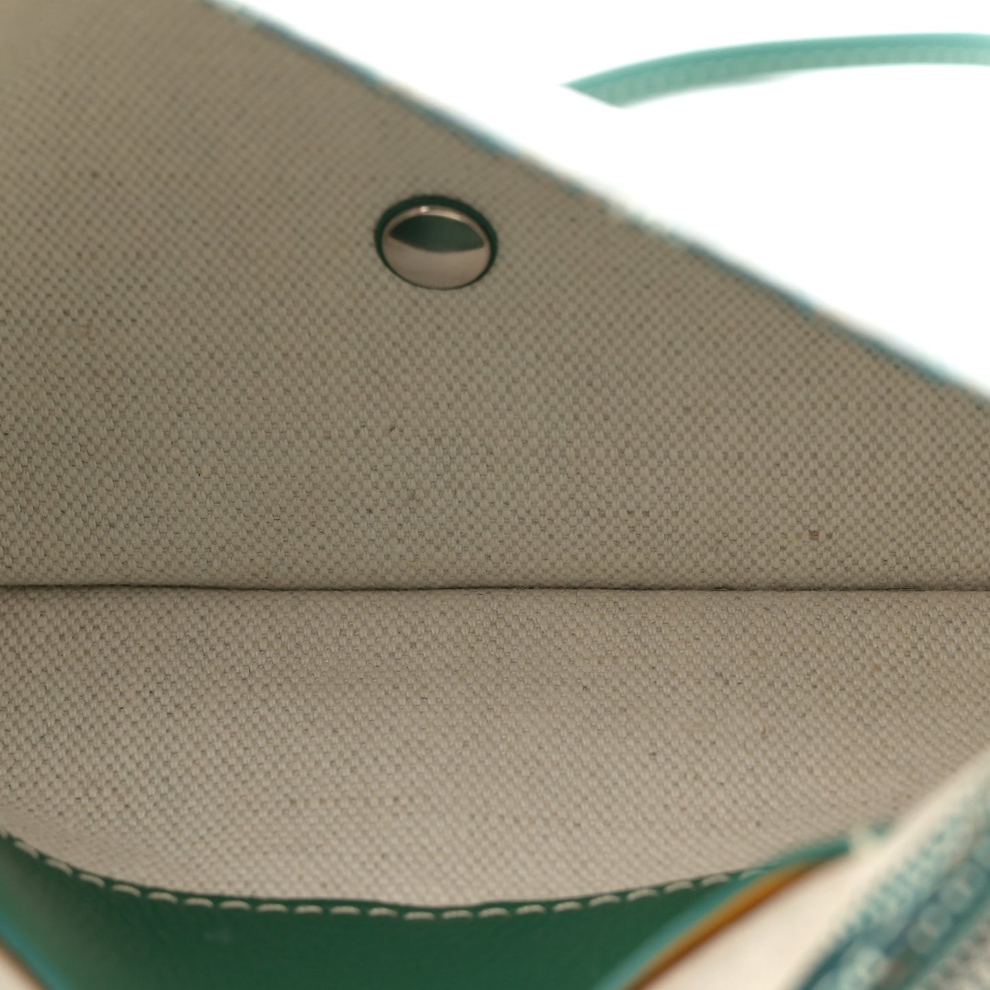 Goyardine Plumet Wallet Clutch Green