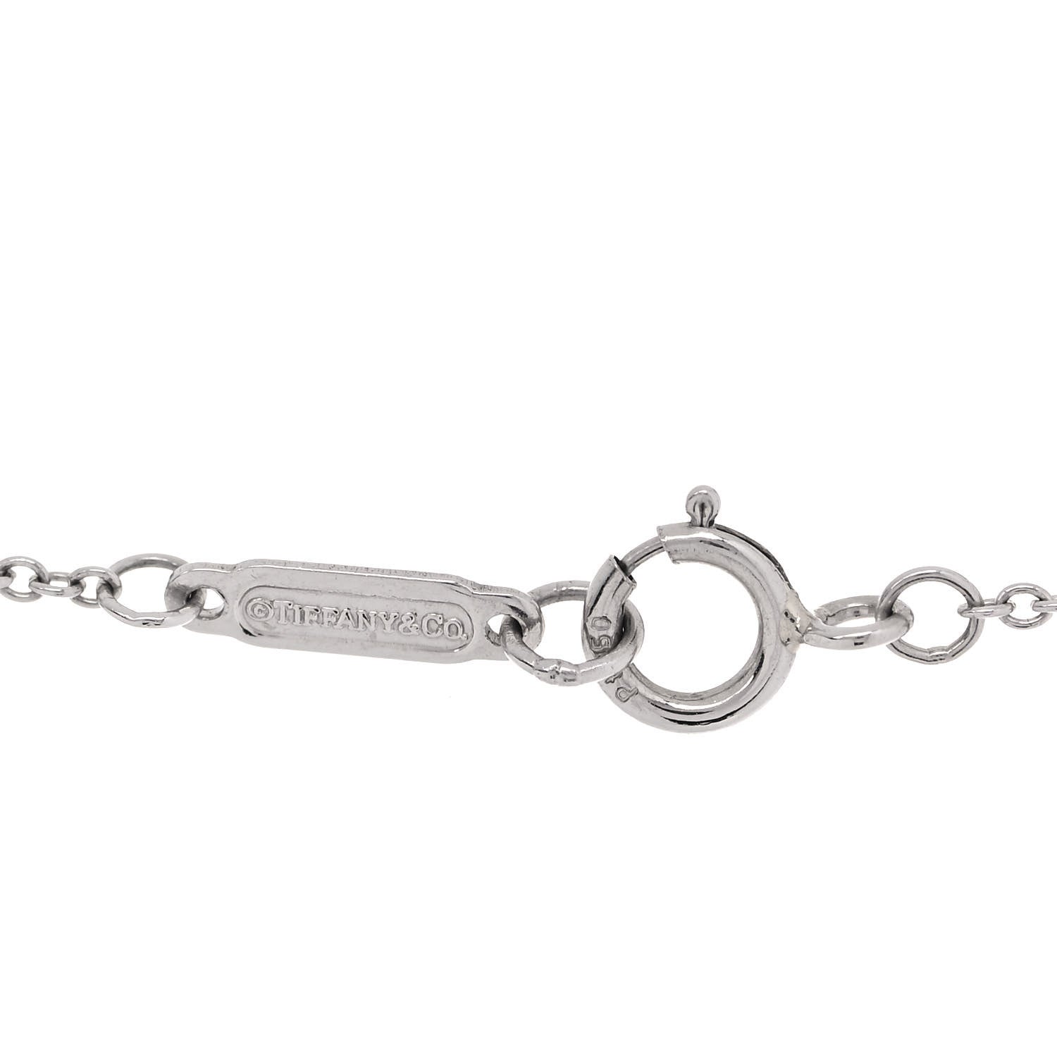 Tiffany Platinum Diamond Medium Cross Pendant Necklace 5 of 5