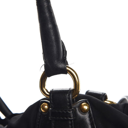 Prada Tessuto Nylon Jacquard Logo Tote Nero Black 16 of 19