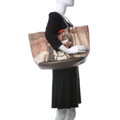 Givenchy Textured Coated Canvas Tribal Girl Print Large Antigona Tote Multicolor 2 of 14