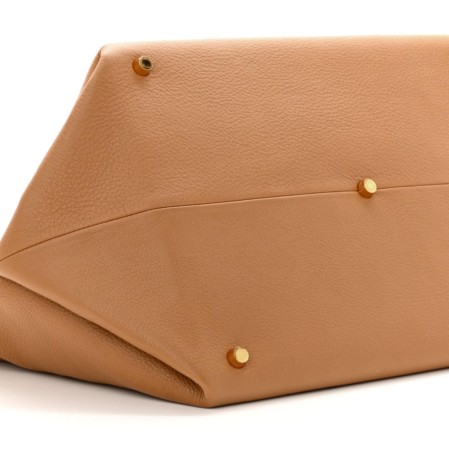 Pebbled Calfskin Medium Amelia Tote Nougat