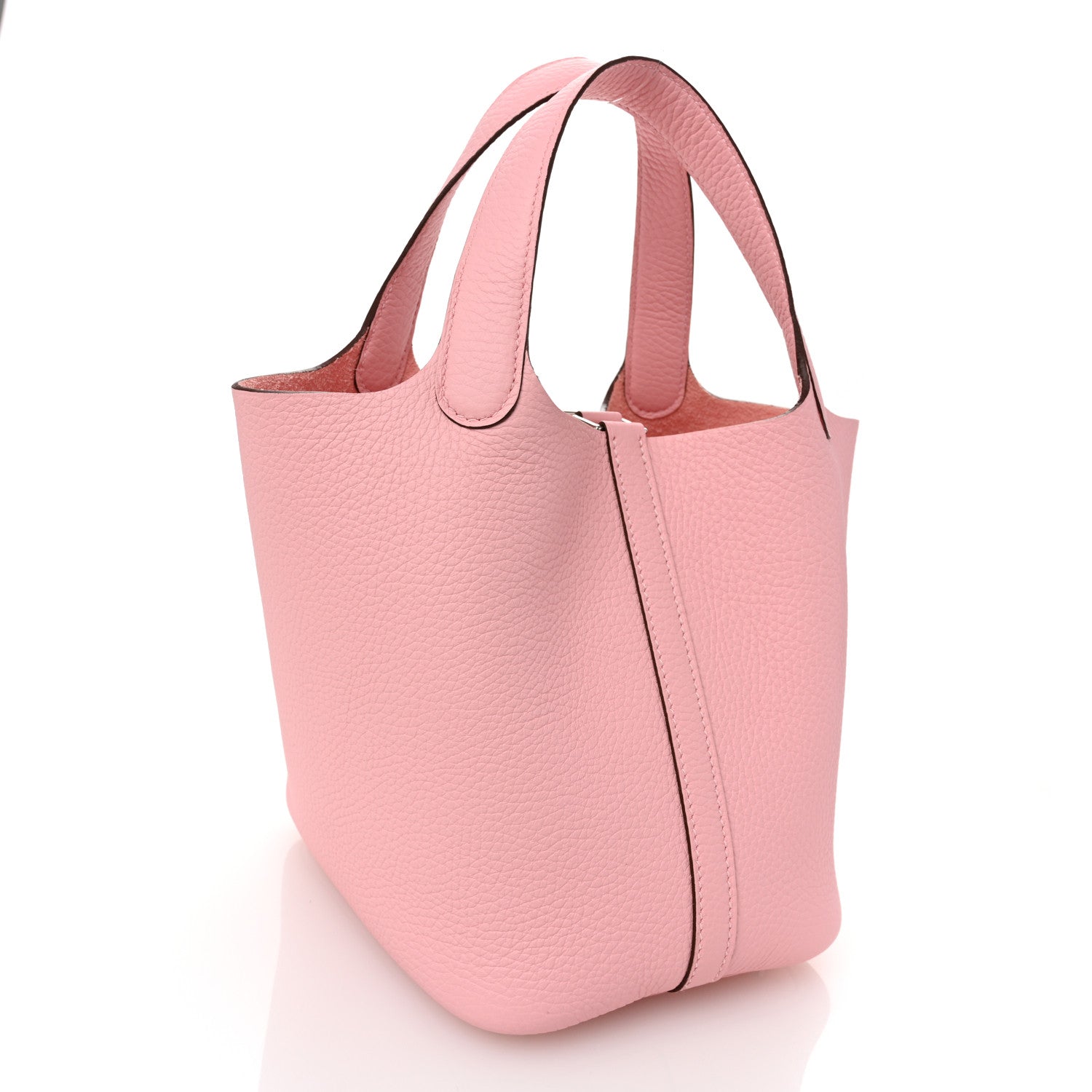 Hermes Taurillon Clemence Picotin Lock 18 PM Rose Sakura 3 of 10