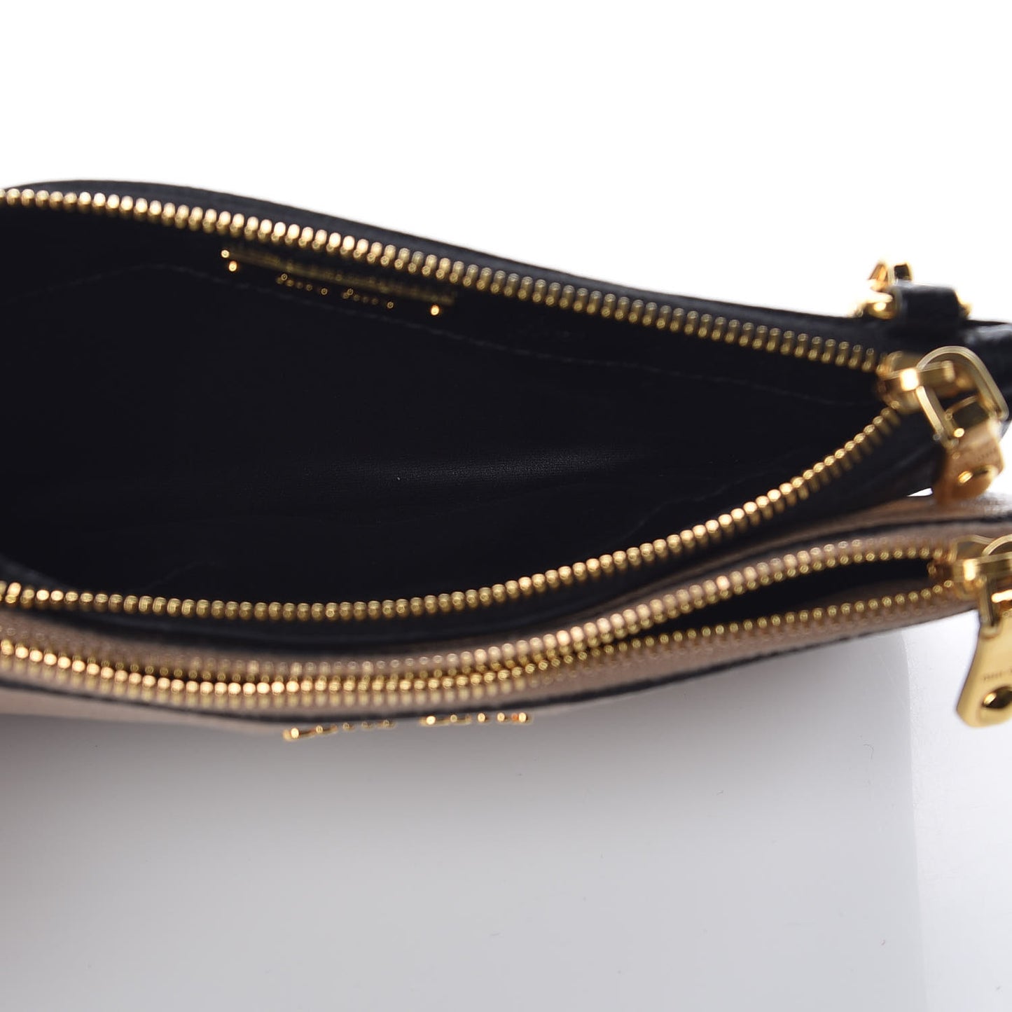 Goatskin Madras Bi-Color Crossbody Bag Cammeo Black