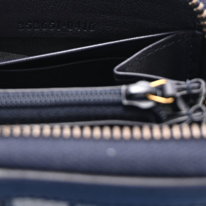 Gucci Monogram Web Rania Zip Around Wallet Navy 7 of 8