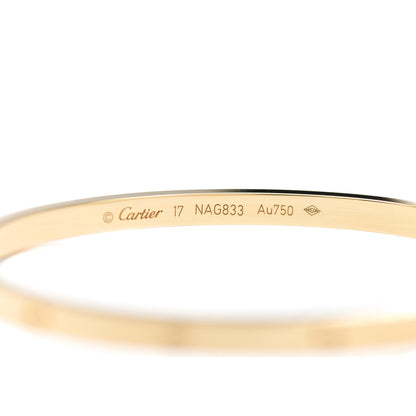 Cartier 18K Yellow Gold Small LOVE Bracelet 17 4 of 4