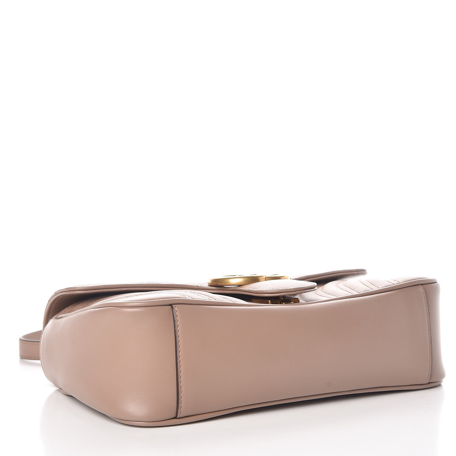 Gucci Calfskin Matelasse Small GG Marmont Shoulder Bag Porcelain Rose 4 of 9