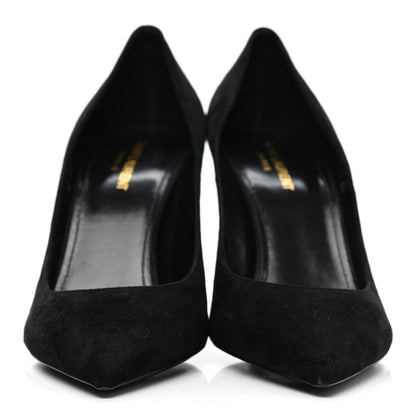 Saint Laurent Suede Zoe 85 Pumps 41 Black 2 of 8