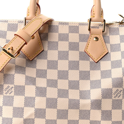Louis Vuitton Damier Azur Speedy Bandouliere 25 7 of 9