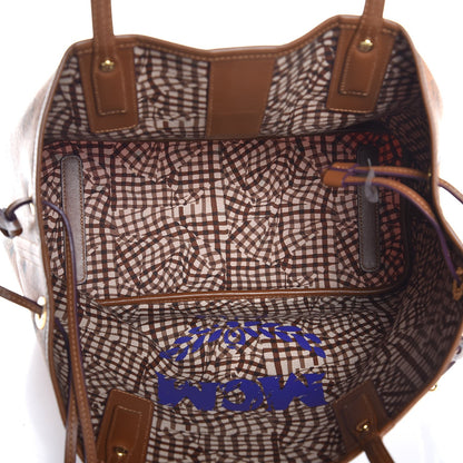 MCM Visetos Medium Liz Reversible Shopper Tote Cognac 12 of 20