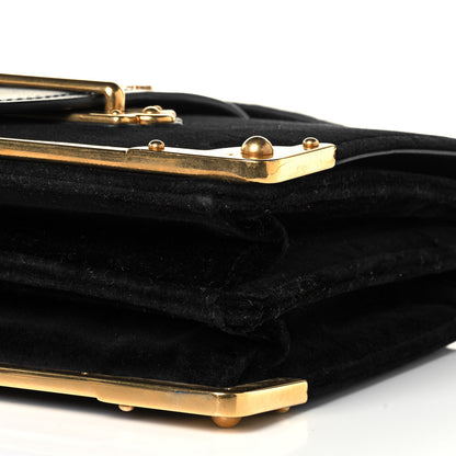 Prada Velvet City Calfskin Cahier Bag Black 8 of 8