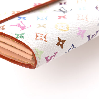 Louis Vuitton Monogram Multicolor Sarah Wallet White 7 of 10
