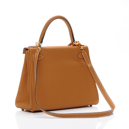 Hermes Taurillon Clemence Kelly Retourne 28 Toffee 3 of 29