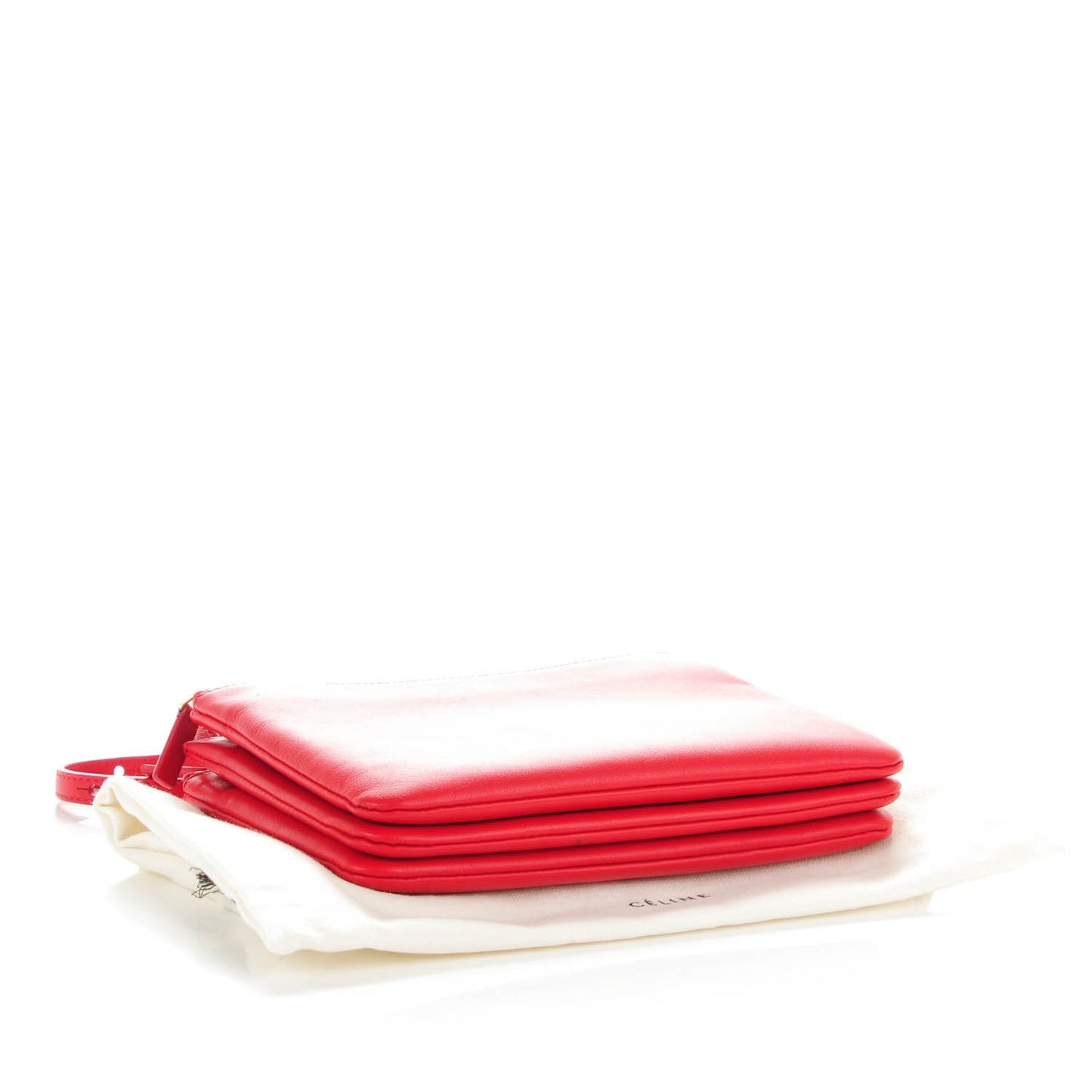 Lambskin Small Trio Crossbody Bag Red